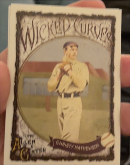 2025 Topps Allen & Ginter #WC-38 Christy Mathewson Wicked Curves — front