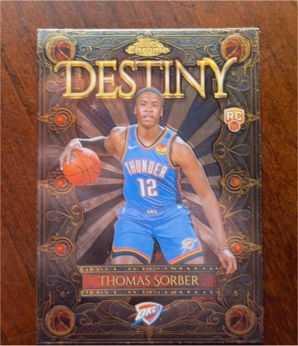 2025-26 Topps Chrome Destiny #D-13 Thomas Sorber — front