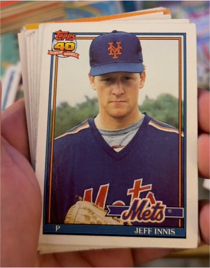 1991 Topps #443 Jeff Innis — front