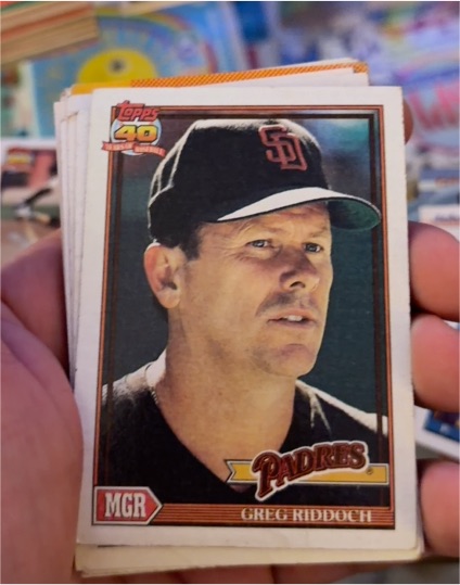 1991 Topps #109 Greg Riddoch — front