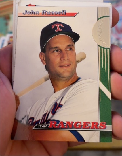 1993 Topps Stadium Club Team Rangers John Russell — front