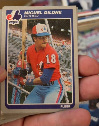 1985 Fleer #405 Miguel Dilone — front