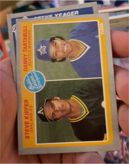 1985 Fleer #647 Steve Kiefer / Danny Tartabull — front