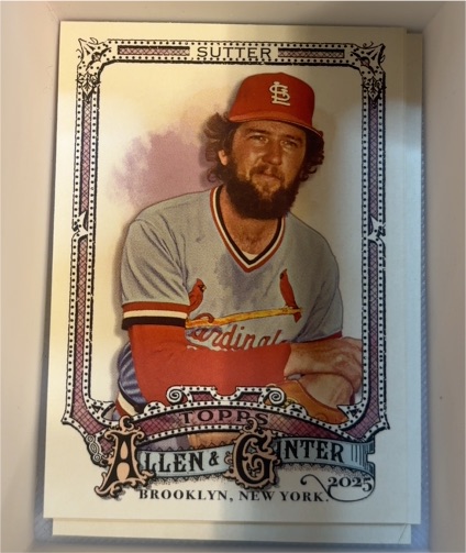 2025 Topps Allen & Ginter #313 Bruce Sutter — front