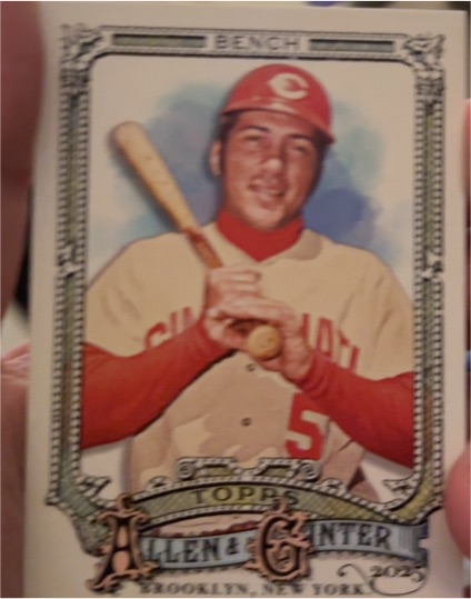 2025 Topps Allen & Ginter #320 Johnny Bench — front