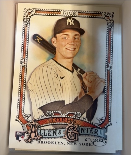 2025 Topps Allen & Ginter #104 Ben Rice — front