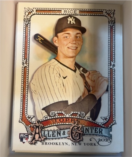 2025 Topps Allen & Ginter #104 Ben Rice — front