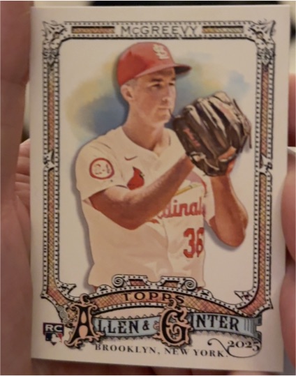 2025 Topps Allen & Ginter #118 Michael McGreevy — front