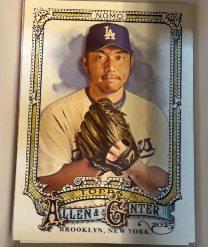 2025 Topps Allen & Ginter #306 Hideo Nomo — front
