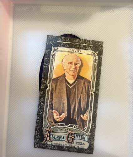 2025 Topps Allen & Ginter #184 Larry David Mini Black Border — front