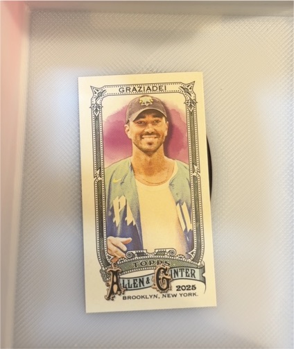 2025 Topps Allen & Ginter #259 Joey Graziadei Mini — front