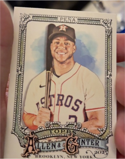 2025 Topps Allen & Ginter #50 Jeremy Peña — front