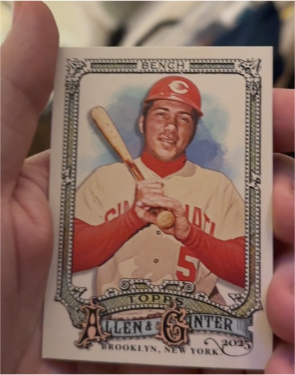2025 Topps Allen & Ginter #320 Johnny Bench — front