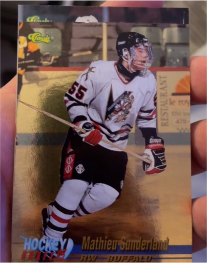 1995-96 Classic #23 Mathieu Sunderland — front