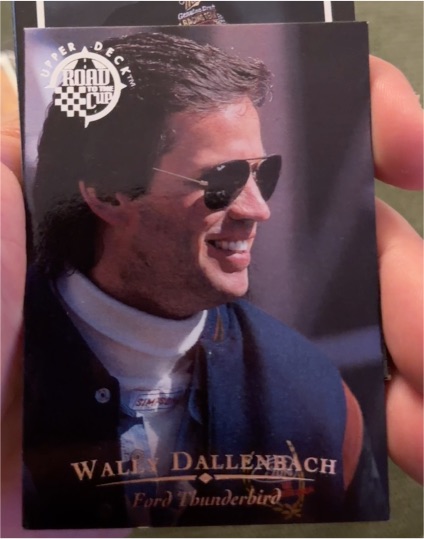 1996 Upper Deck Road to the Cup #RC40 Wally Dallenbach — front