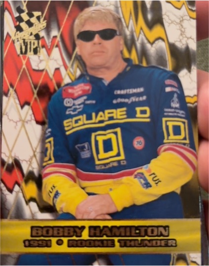 2001 Press Pass VIP #32 Bobby Hamilton — front