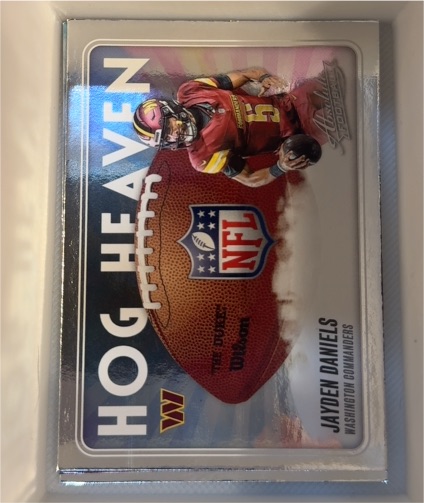 2025 Panini Absolute #HH-JDS Jayden Daniels Hog Heaven — front