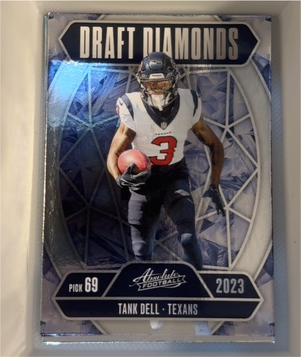 2023 Panini Absolute Football Draft Diamonds #DD-TDL Tank Dell — front