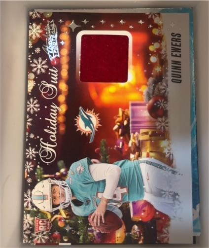 2025 Panini Absolute #HS-QES Quinn Ewers Holiday Suit Patch — front