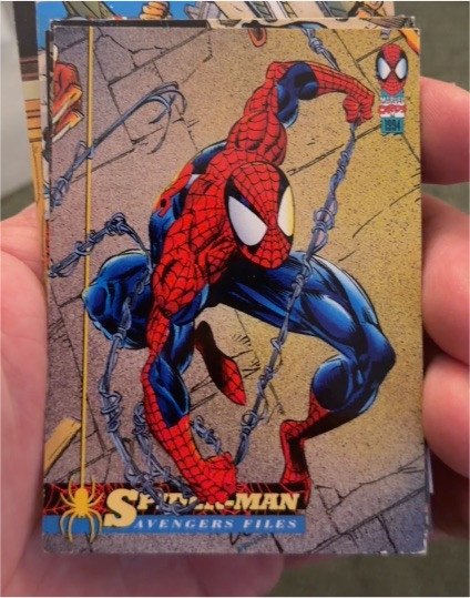 1994 Fleer The Amazing Spider-Man #32 Avengers Files Spider-Man — front