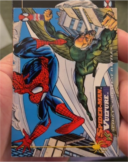 1994 Fleer The Amazing Spider-Man #112 Spider-Man vs Vulture — front