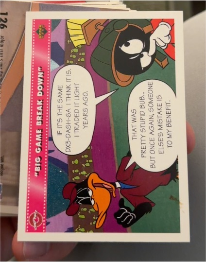 1992 Upper Deck Comic Ball 3 #123 Big Game Break Down — front