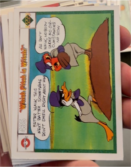 1990 Upper Deck Comic Ball #435 Which Pitch is Witch? — front