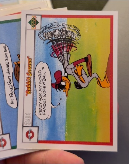 1990 Upper Deck Comic Ball #346 Daffy Duck Rabbit Season — front