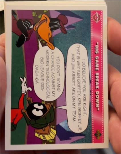 1992 Upper Deck Comic Ball 3 #122 Big Game Break Down Ken Griffey Jr. — front