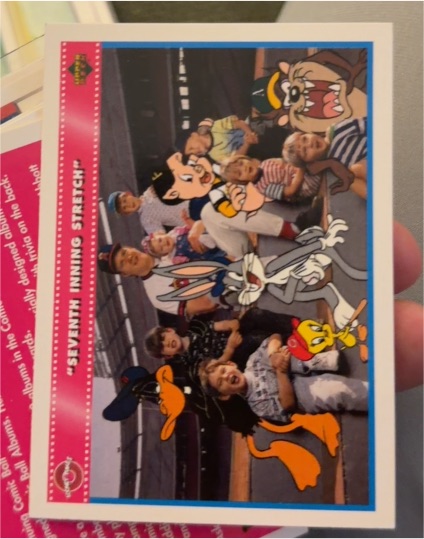1992 Upper Deck Comic Ball 3 #191 Seventh Inning Stretch Jim Abbott — front