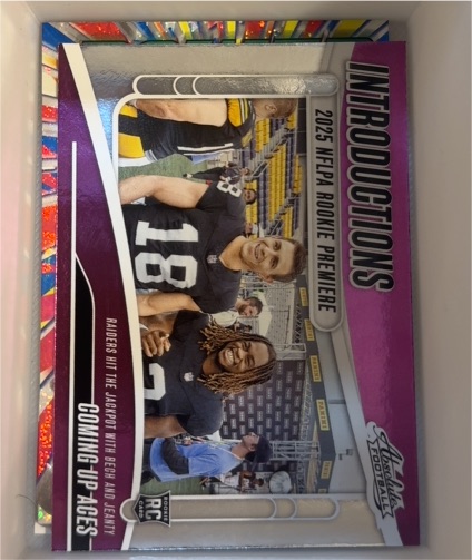 2025 Panini Absolute #I-AJY Introductions Jack Bech & Ashton Jeanty — front