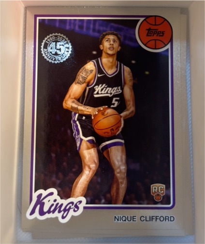 2025-26 Topps 45th Anniversary #80BK-70 Nique Clifford — front