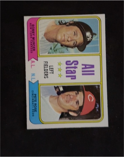 1974 Topps #336 Bobby Murcer / Pete Rose All-Star Left Fielders — front