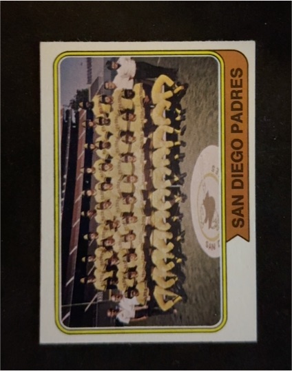 1974 Topps #226 San Diego Padres Team — front