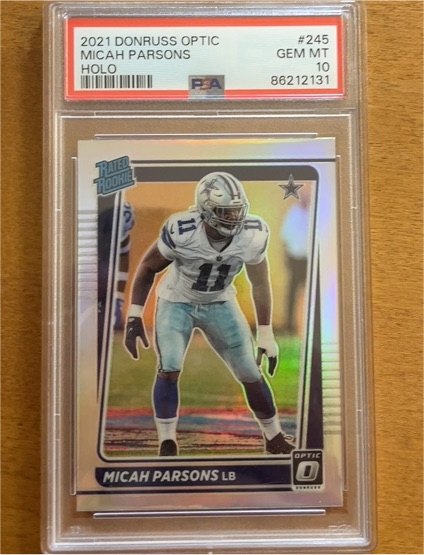 2021 Donruss Optic #245 Micah Parsons — front