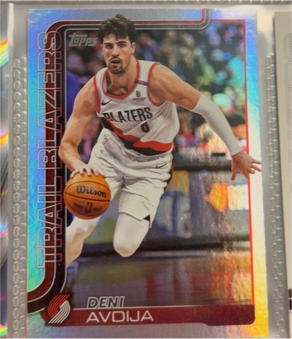 2025-26 Topps #125 Deni Avdija Portland Trail Blazers — front