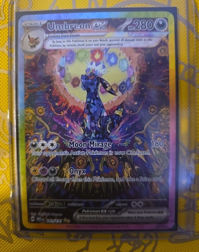 2025 Pokemon Prismatic Evolutions #161 Umbreon ex — front