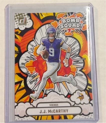 2025 Donruss Bomb Squad #BS-JMY J.J. McCarthy — front