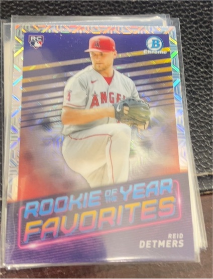 2022 Bowman Chrome #ROYF-14 Reid Detmers Rookie of the Year Favorites Mojo Refractor — front