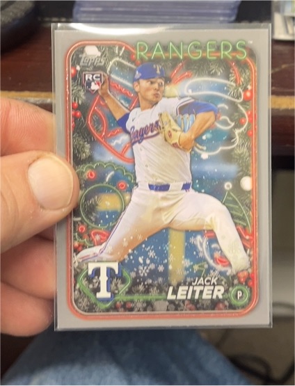 2024 Topps Holiday #H155 Jack Leiter — front