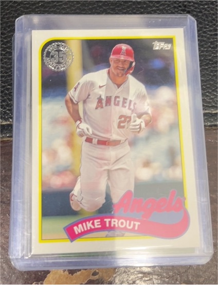 2024 Topps Series 1 1989 #89B-70 Mike Trout — front