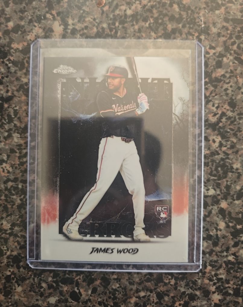 2025 Topps Chrome Update #NT-25 James Wood Night Terrors Rookie — front