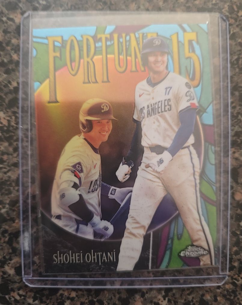 2025 Topps Chrome Update #F15-6 Shohei Ohtani Fortune 15 — front