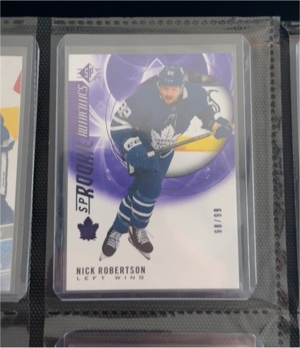 2020-21 Upper Deck SP Rookie Authentics #118 Nick Robertson — front