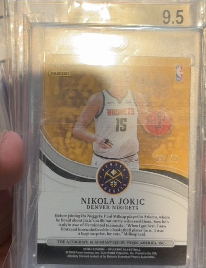 2018-19 Panini Opulence Basketball #PR-7 Nikola Jokic — front