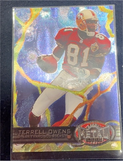 1997 Skybox Metal Universe #22 Terrell Owens — front