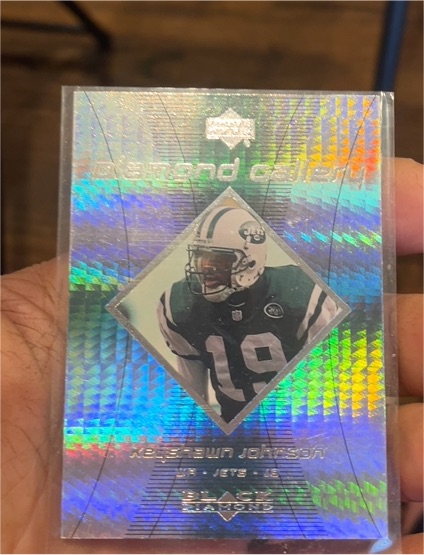 1999 Upper Deck Black - Diamond Gallery #G6 Keyshawn Johnson New York Jets — front