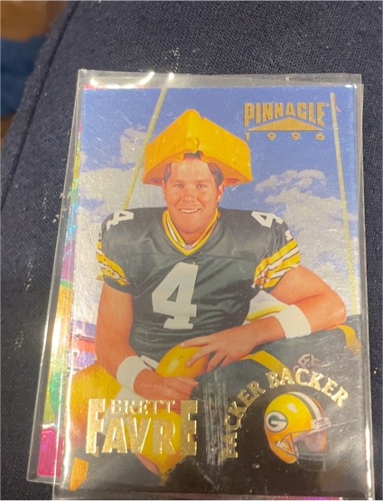 1996 Pinnacle #200 Brett Favre Packer Backer — front