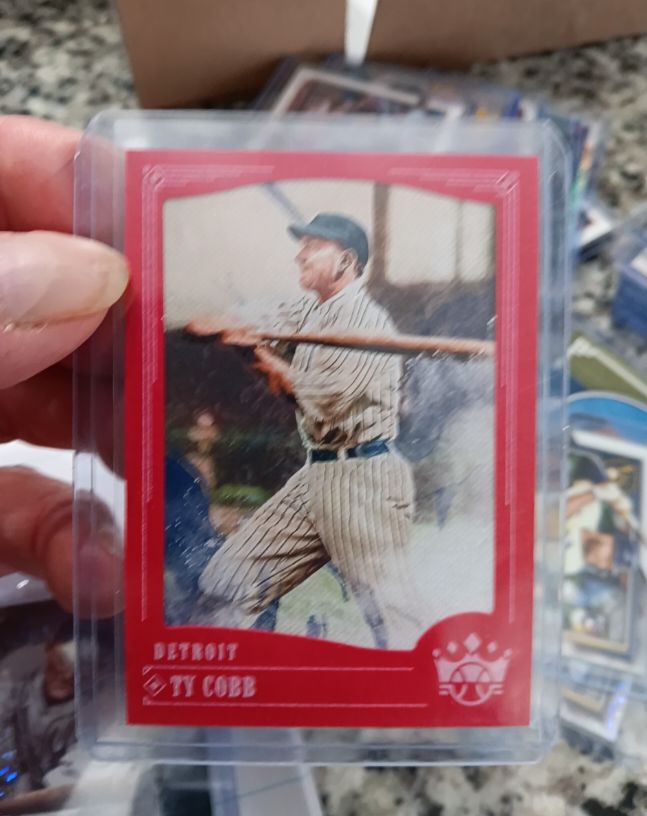 2018 Panini Diamond Kings Red Frame #34 Ty Cobb — front