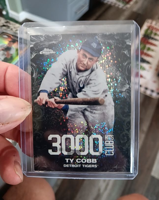 2016 Topps Chrome Update #3000C-2 Ty Cobb 3000 Hits Club — front